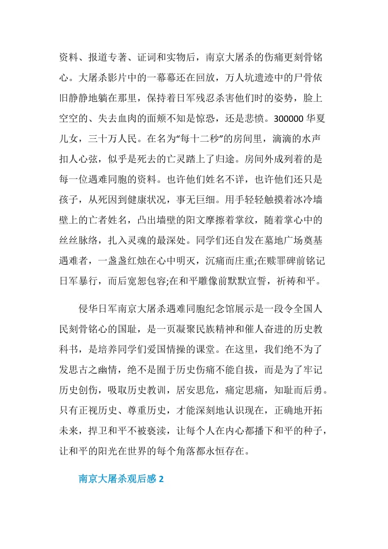 南京大屠杀观后感初二作文.doc_第2页