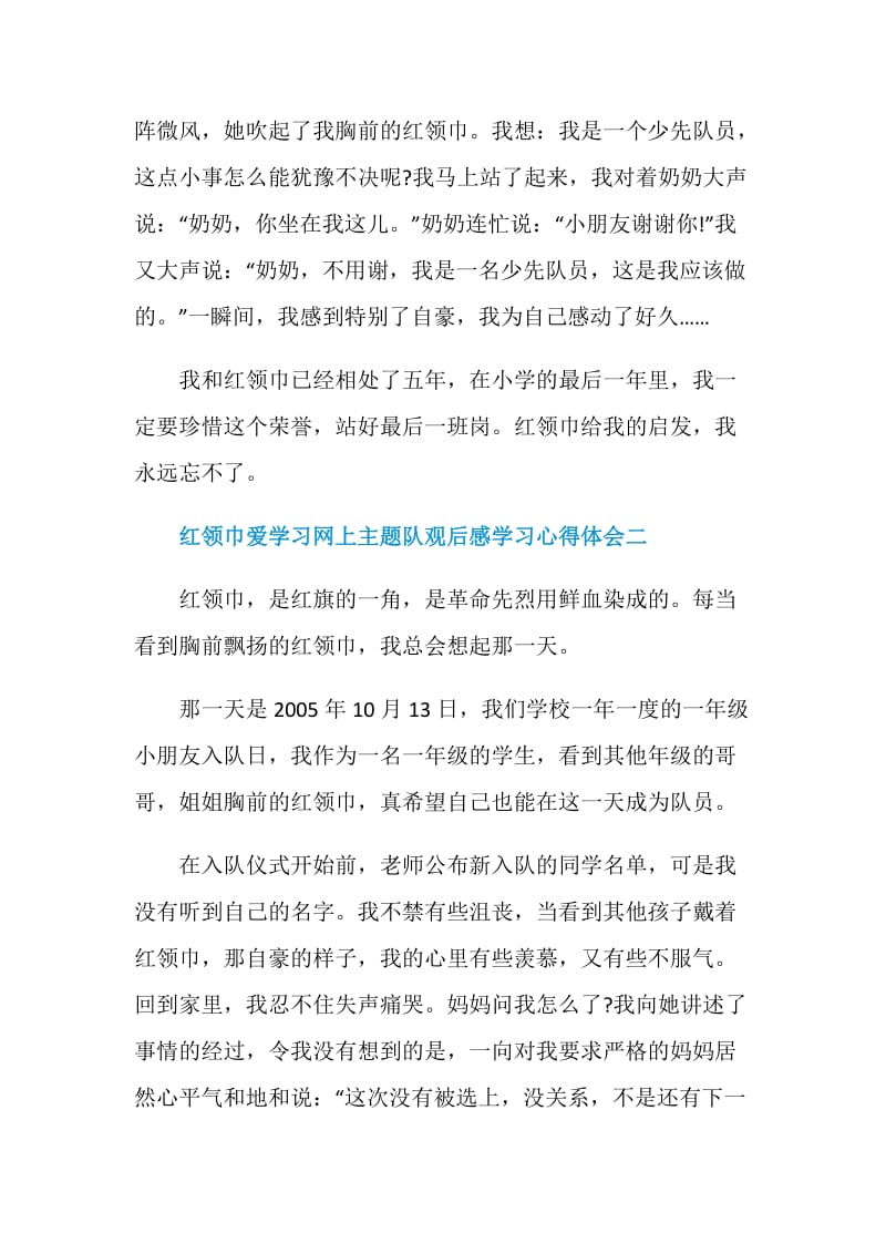 红领巾爱学习网上主题队观后感学习心得体会.doc_第2页