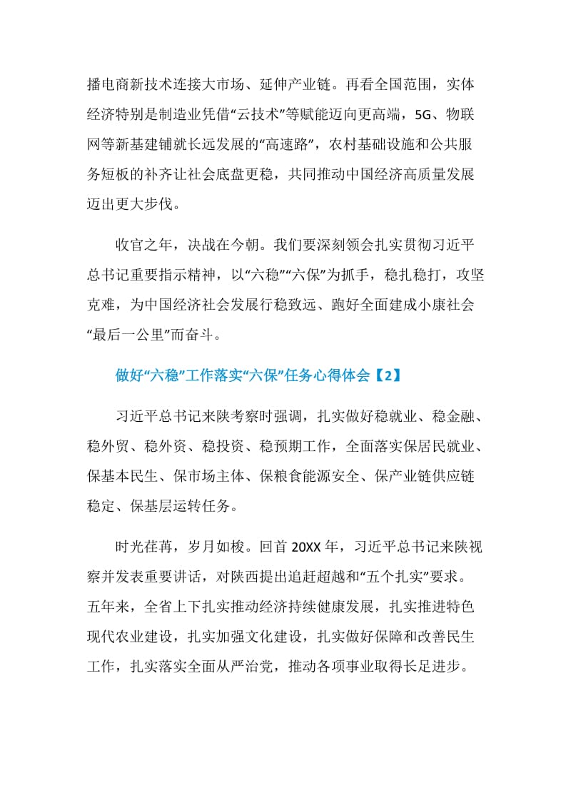 做好“六稳”工作落实“六保”任务心得体会.doc_第3页