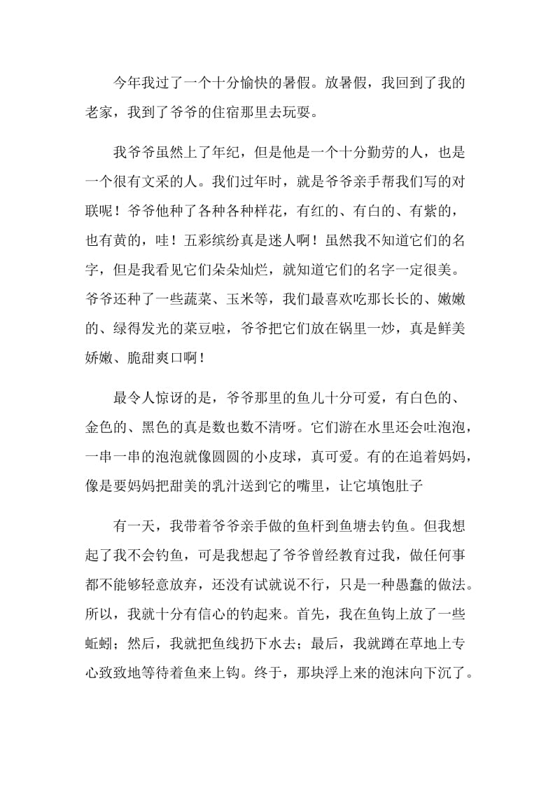 快乐的暑假作文600字.doc_第3页