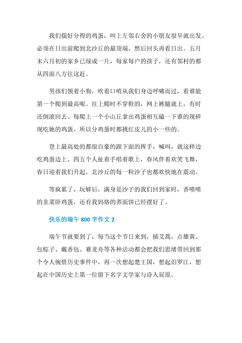 快乐的端午800字作文.doc_第2页