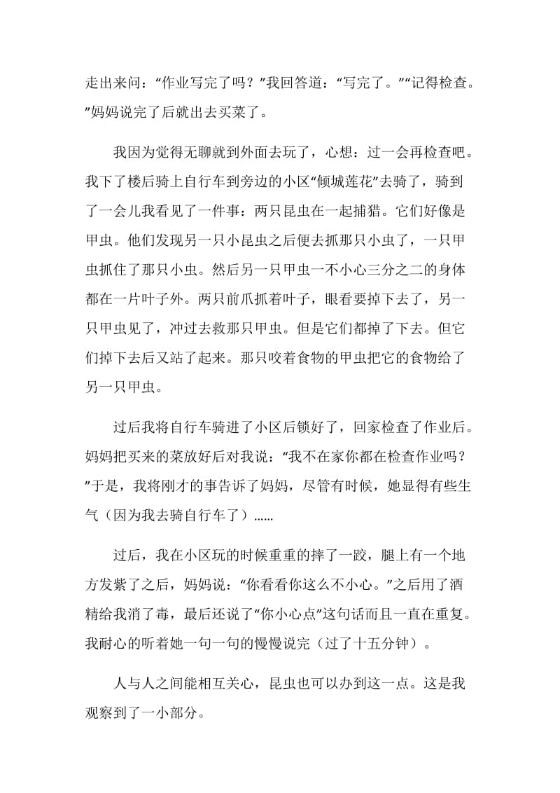 以关心为话题的中考满分作文.doc_第3页