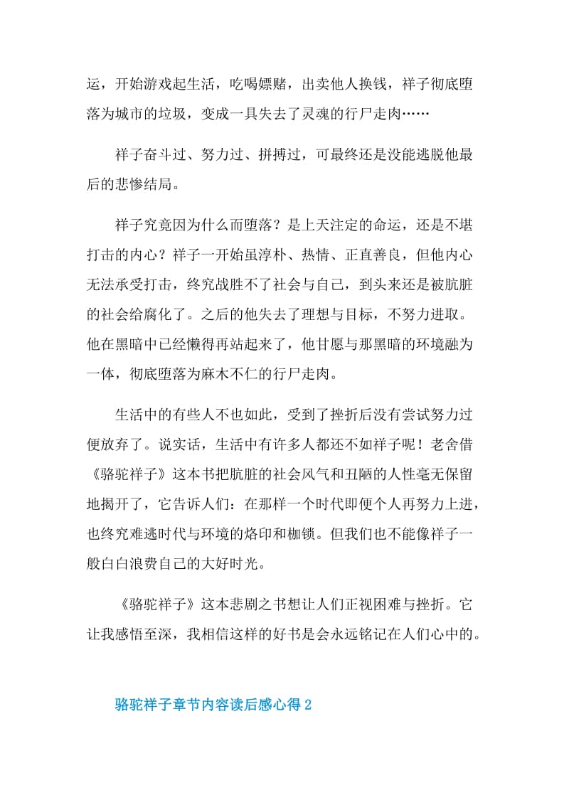 骆驼祥子章节内容读后感心得.doc_第2页