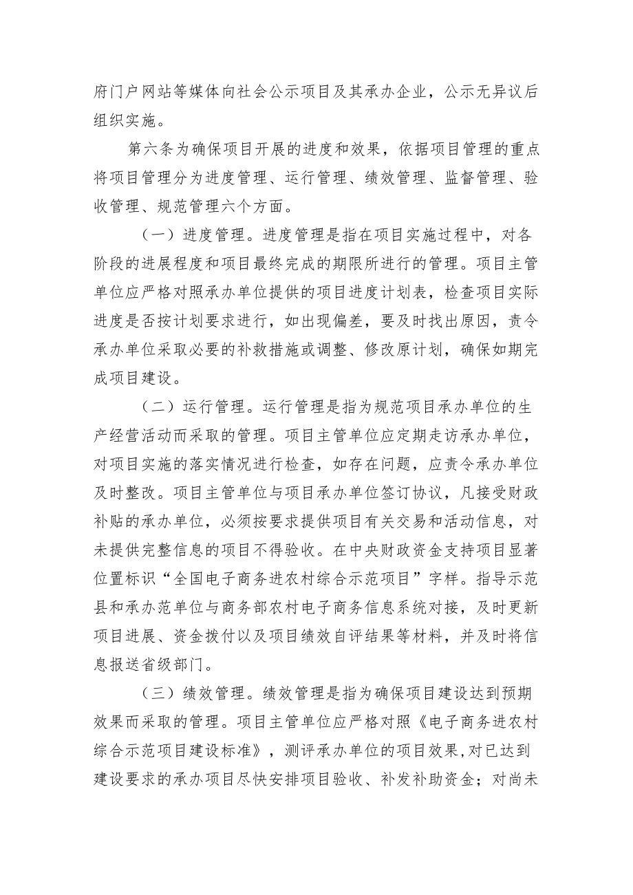 XX县电子商务进农村综合示范项目管理办法.docx_第2页