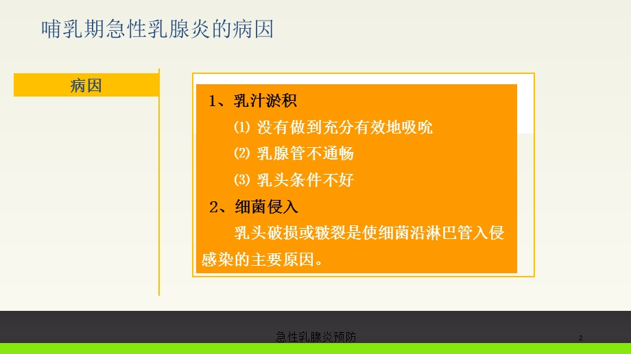 急性乳腺炎预防培训课件.ppt_第2页