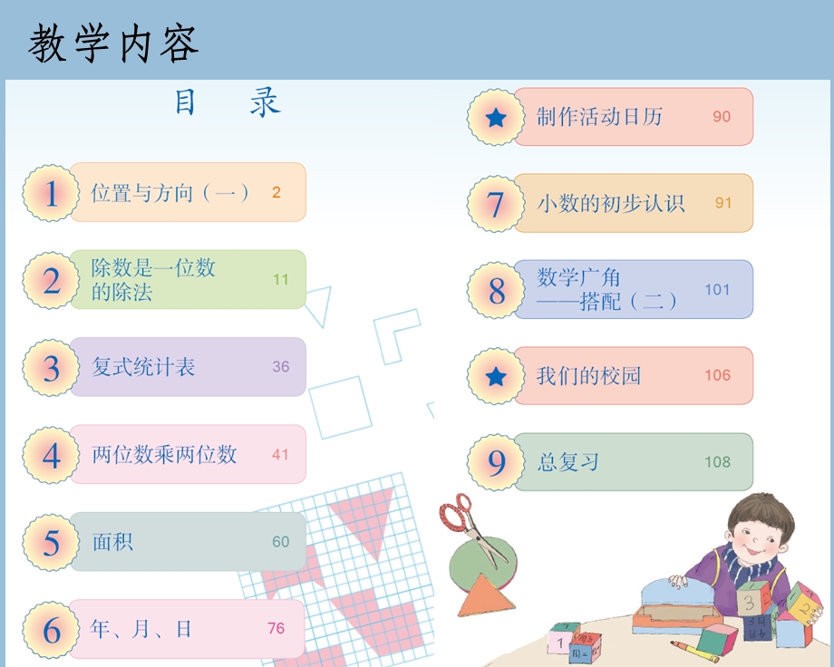 新人教版小学数学三年级下册教材分析课件.ppt_第2页