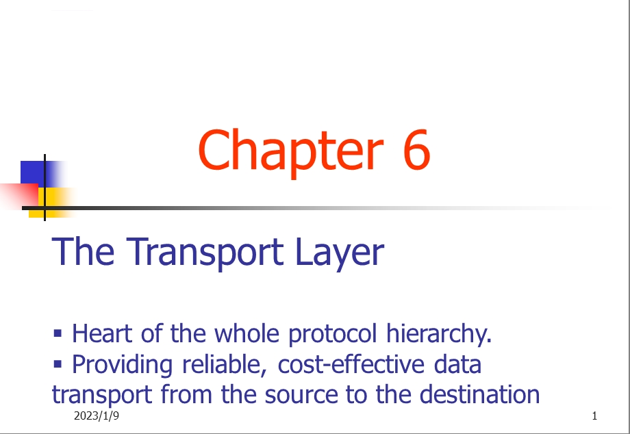 现代计算机网络讲义6(英语)+传输层ppt课件.ppt_第1页
