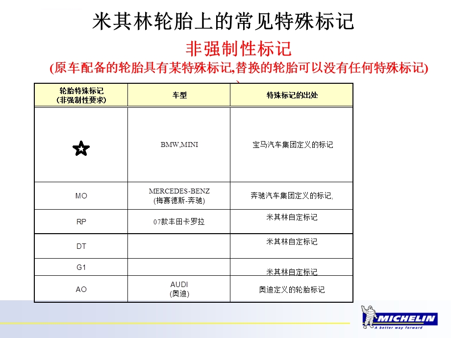 米其林轮胎胎侧特殊标记讲课讲稿ppt课件.ppt_第2页