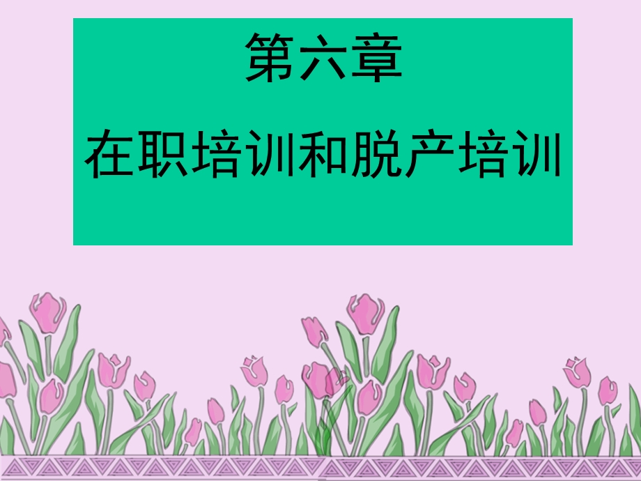 第六章在职培训和脱产培训ppt课件.ppt_第1页