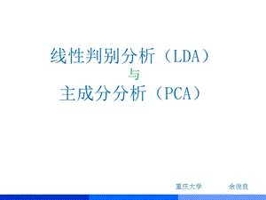 线性判别分析LDA与主成分分析PCAppt课件.pptx