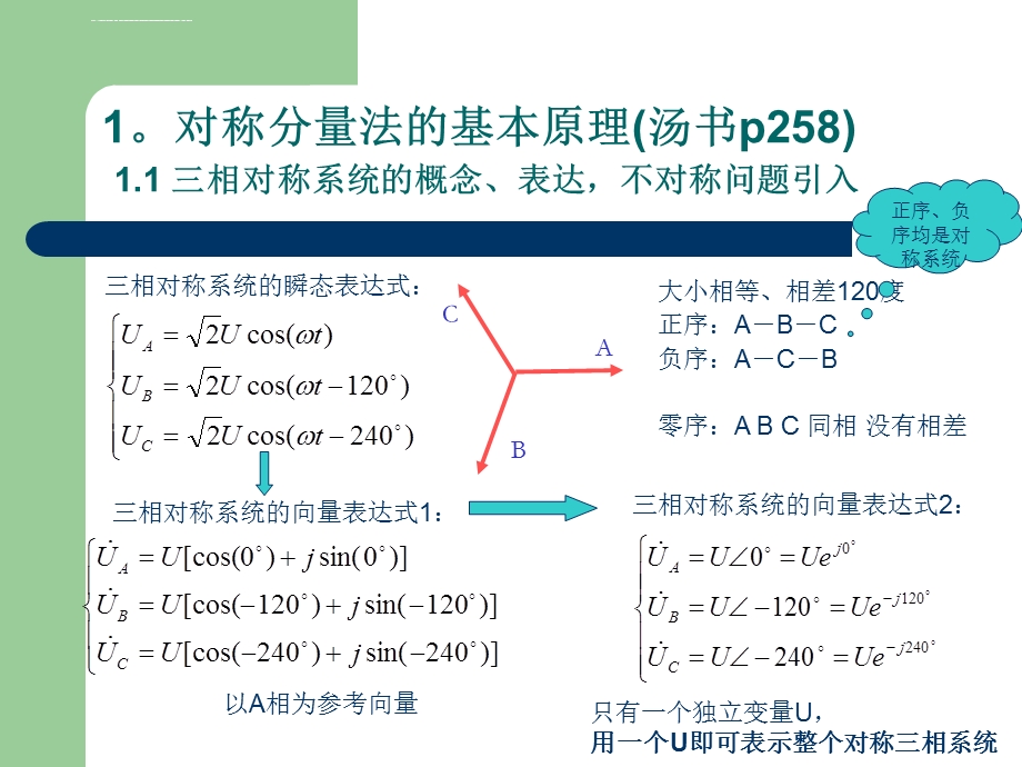 第一讲对称分量法的基本原理ppt课件.ppt_第2页