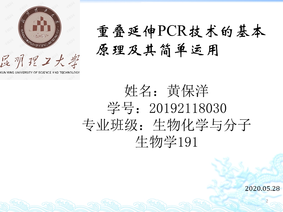 重叠延伸PCR技术的基本原理及其简单运用ppt课件.pptx_第2页