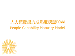 人力资源能力成熟度模型PCMMppt课件.ppt