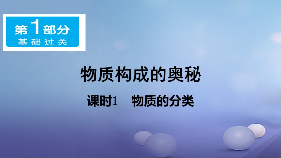 广东省年中考化学基础过关物质的分类》课件(含答案).ppt_第1页