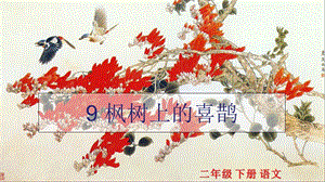 部编版二年级语文下册9枫树上的喜鹊公开课课件.ppt