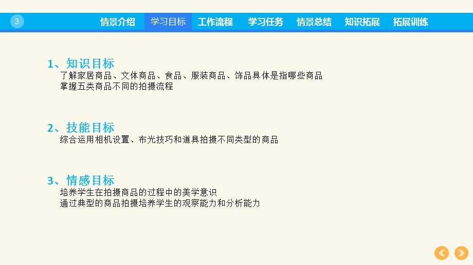 学习情境七典型的商品拍摄实例《商品拍摄与图片处理》剖析ppt课件.ppt_第3页