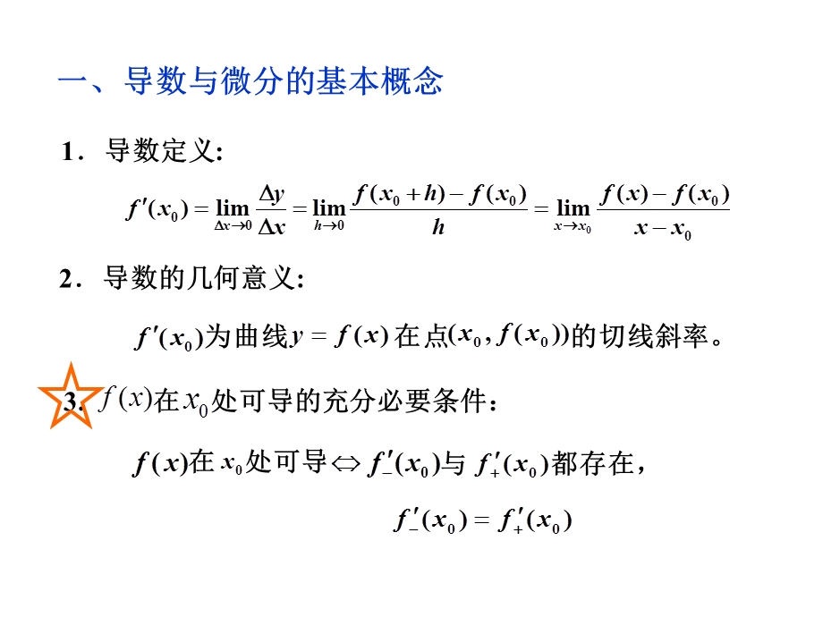 数分：一元函数微分学习题课ppt课件.ppt_第2页