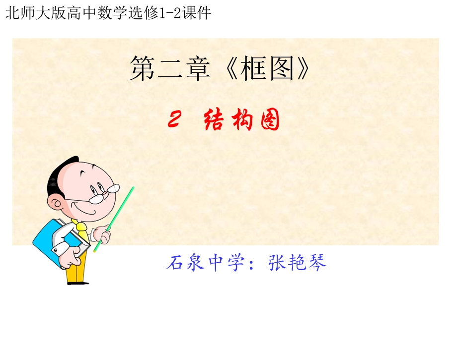 高二数学北师大版选修1 2《结构图》课件.ppt_第1页