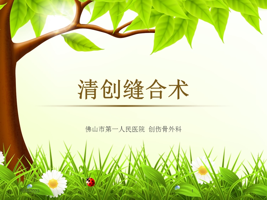 清创缝合 术课件.ppt_第1页