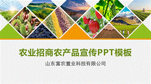农业招商农场品宣传PPT模板课件.pptx