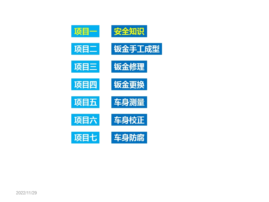 汽车钣金工艺安全知识课件.ppt_第1页