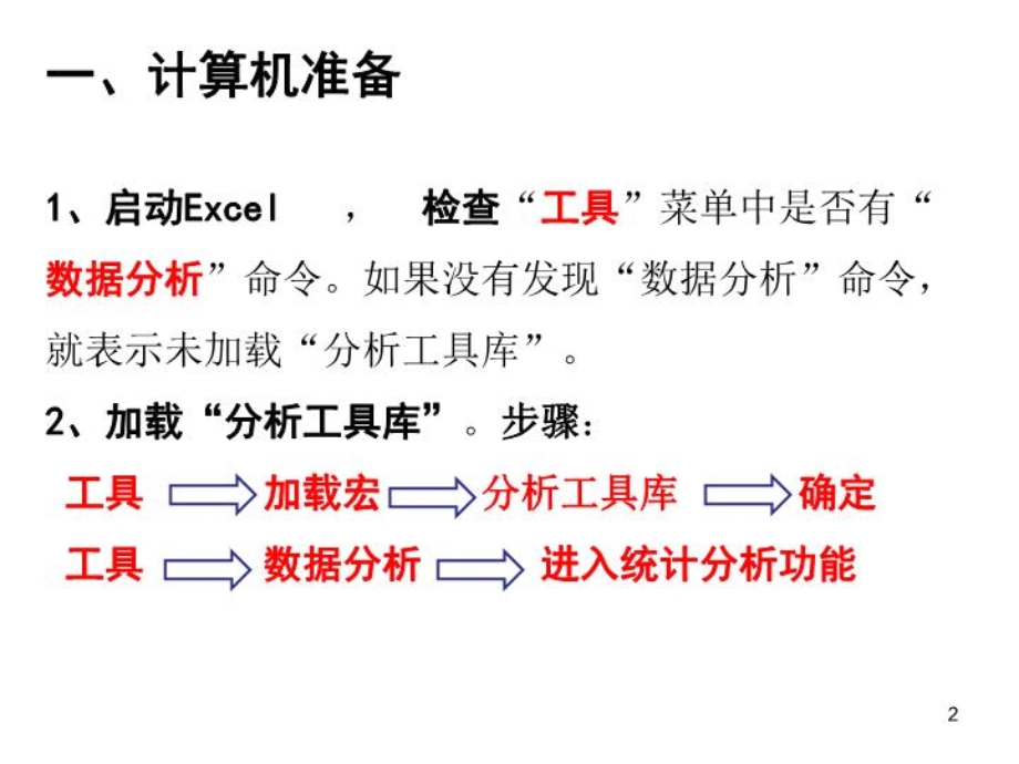 excel在统计分析中的应用-课件.ppt_第2页