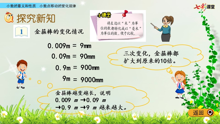 人教版四年级数学下册小数点移动的变化规律课件.pptx_第3页