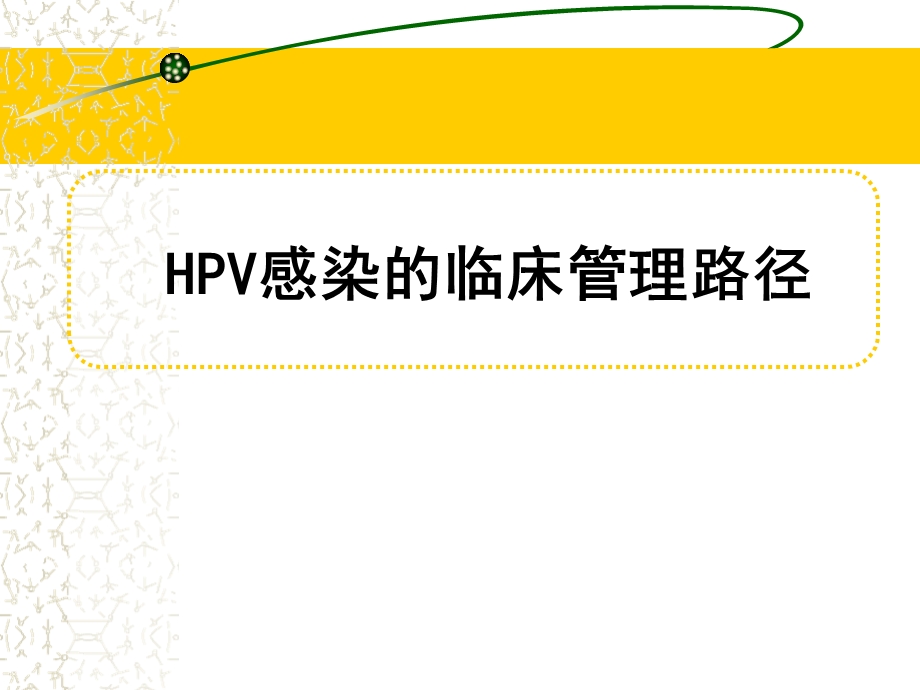 HPV感染治疗的临床管理路径ppt课件.ppt_第1页