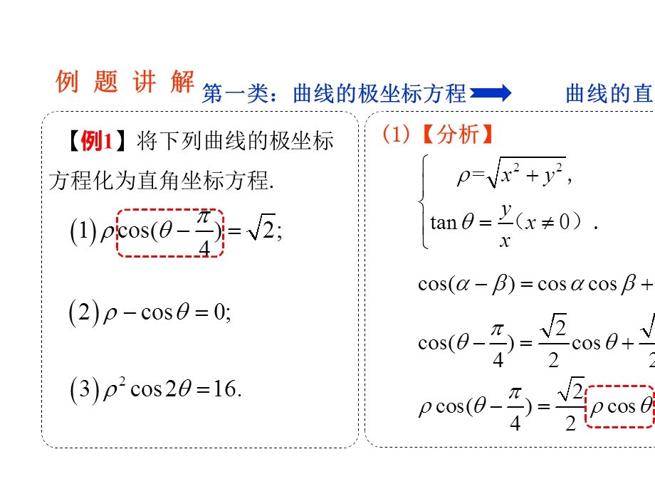 【远程授课】第一章第2节极坐标系(4)曲线的极坐标方程与直角坐标方程的互化北师大版高二数学选修44.pptx_第3页