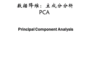 主成分分析之PCAppt课件.ppt