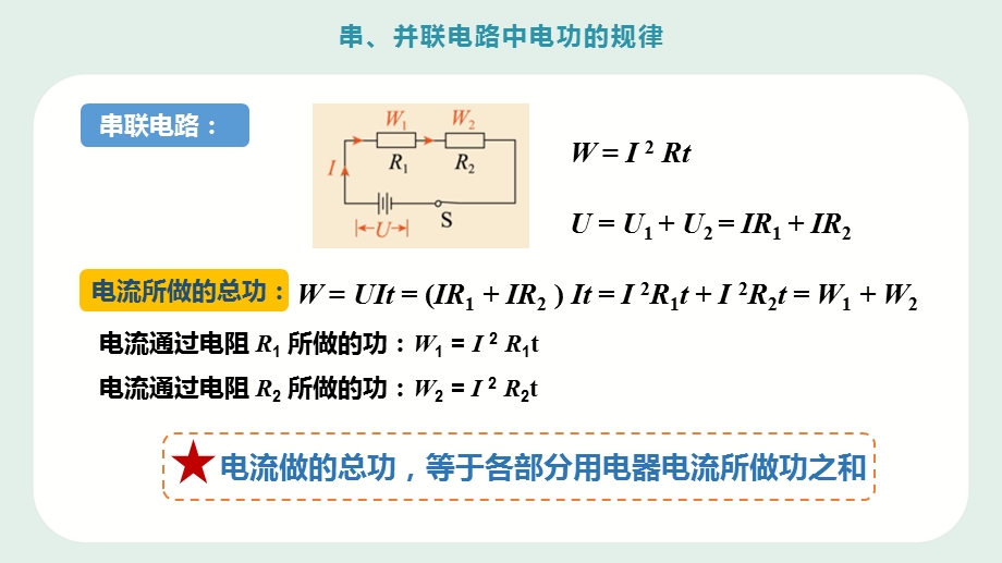 人教版九年级物理串、并联电路中电功的规律 ppt图文课件.pptx_第3页