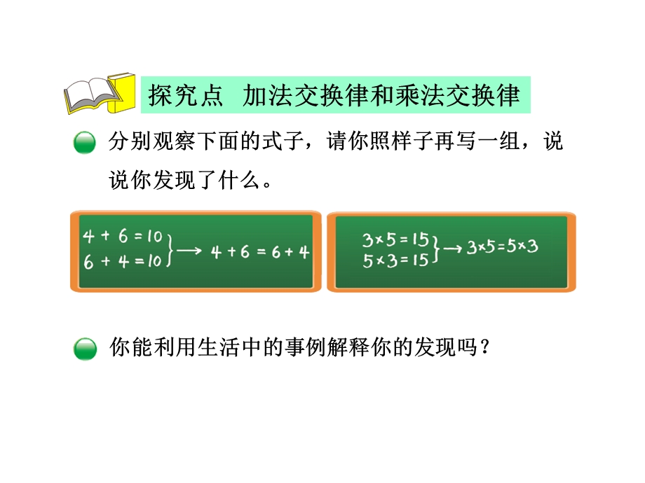 北师大版四年级数学上册第四单元《加法交换律和乘法交换律》课件.ppt_第3页