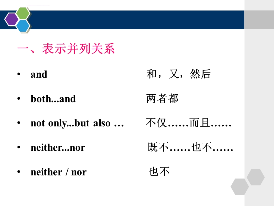 初中语法复习：并列句ppt课件.ppt_第3页