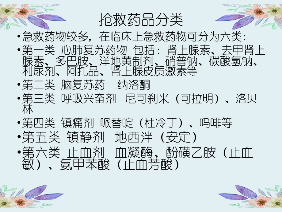 医院抢救药品的使用ppt课件.ppt_第3页