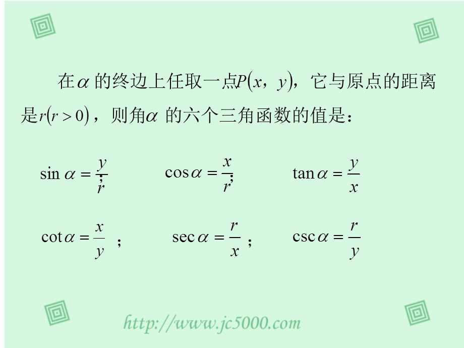 同角三角函数的基本关系式(一)解读ppt课件.ppt_第3页