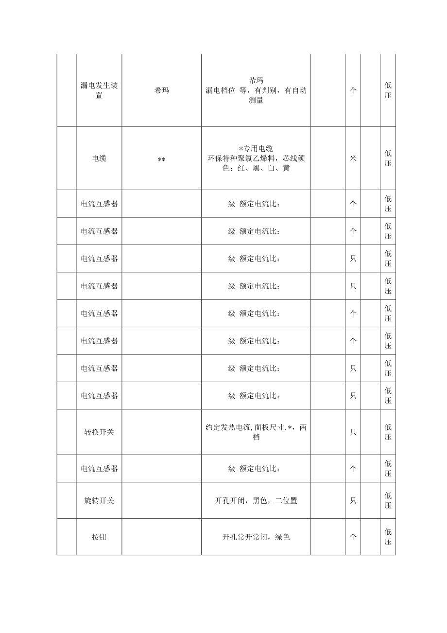 修设备系统备品备件项目(通用机电类)采购清单.doc_第2页