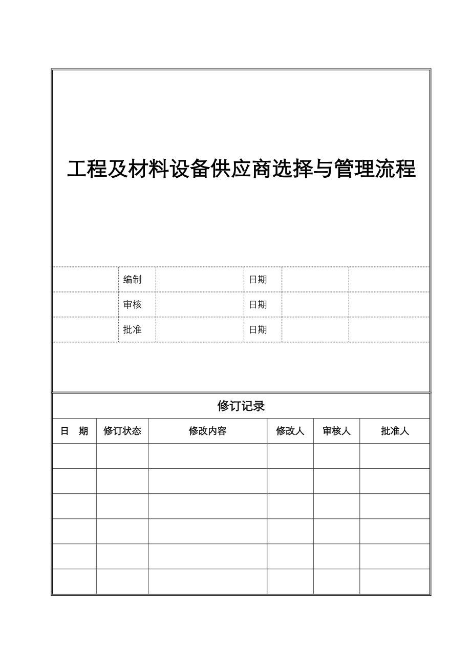 工程及材料设备供应商选择与管理流程.doc_第1页