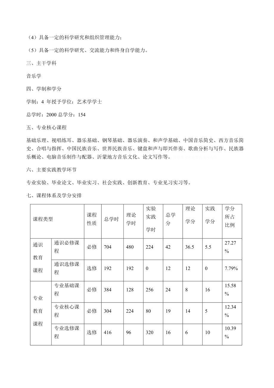 音乐学专业(民族器乐方向)人才培养方案.doc_第2页