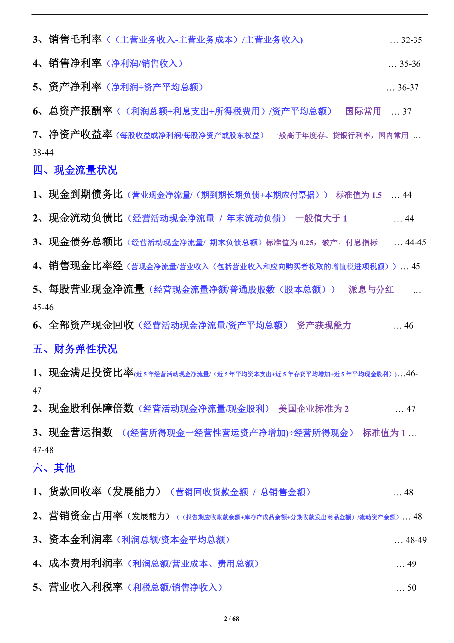 企业各项关键财务分析指标详细汇总说明.docx_第2页