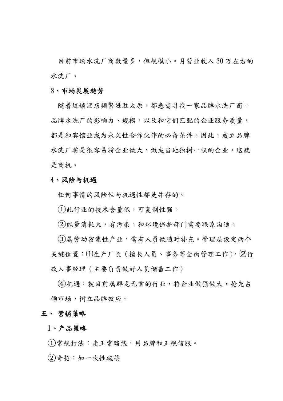 水洗公司项目可行性计划书.doc_第3页