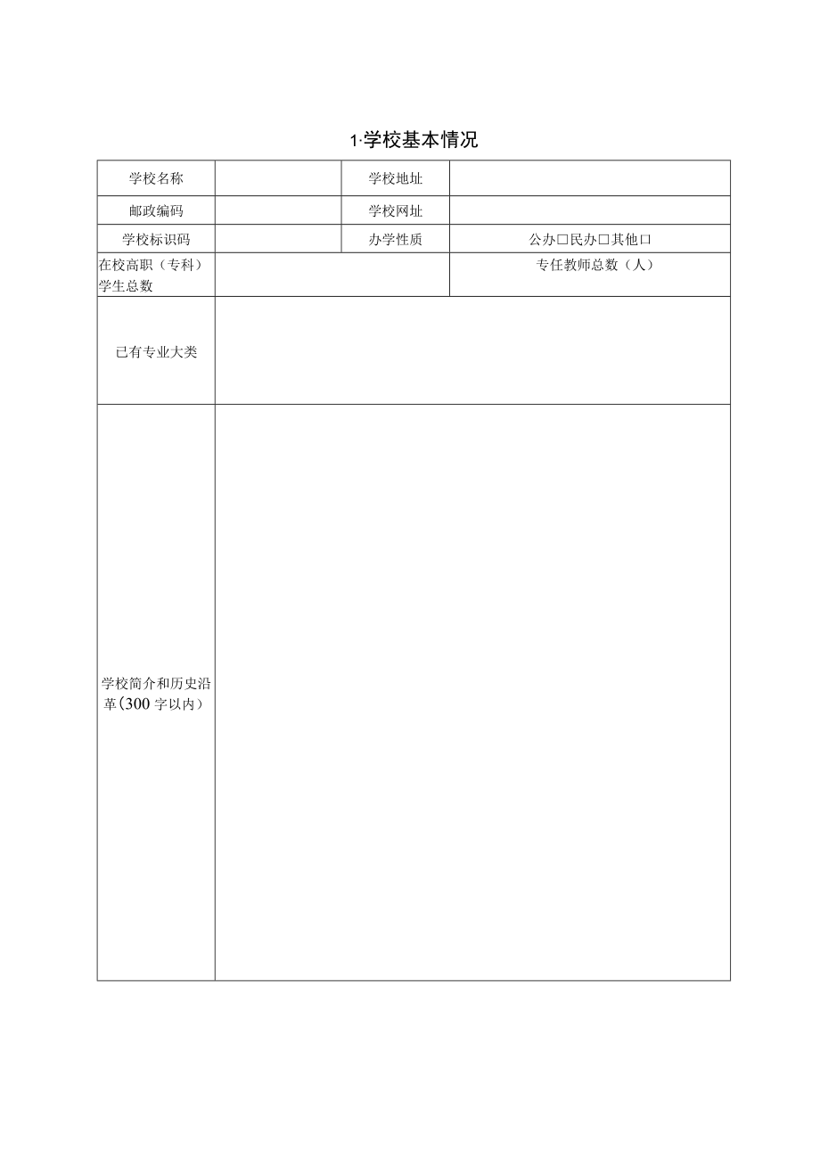河南省高等院校医药卫生类专业申请表（专科）.docx_第2页