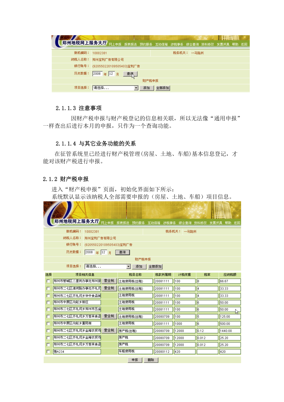 财产税网上申报纳税人操作完全手册.docx_第3页