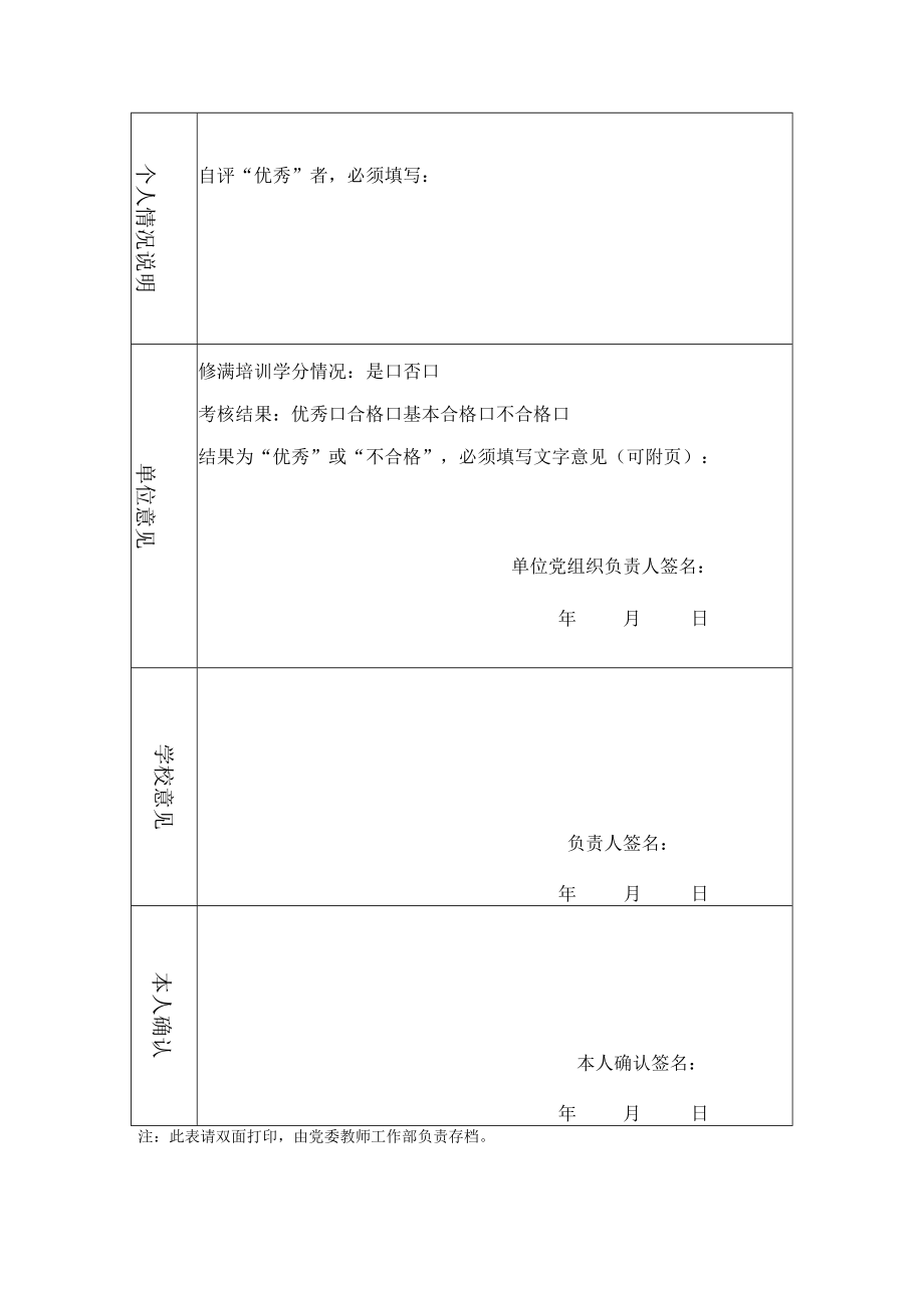 锦州医科大学师师德师风考核综合评议表.docx_第2页