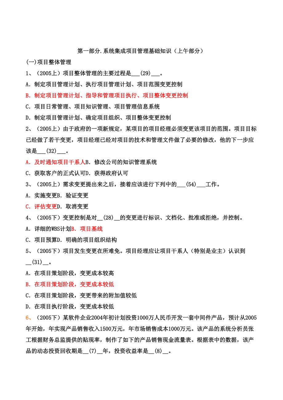 系统集成项目管理基础知识.docx_第1页