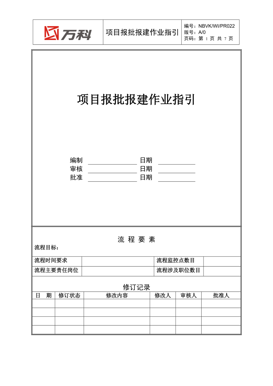 NBVK-WI-PR022项目报批报建作业指引.docx_第1页