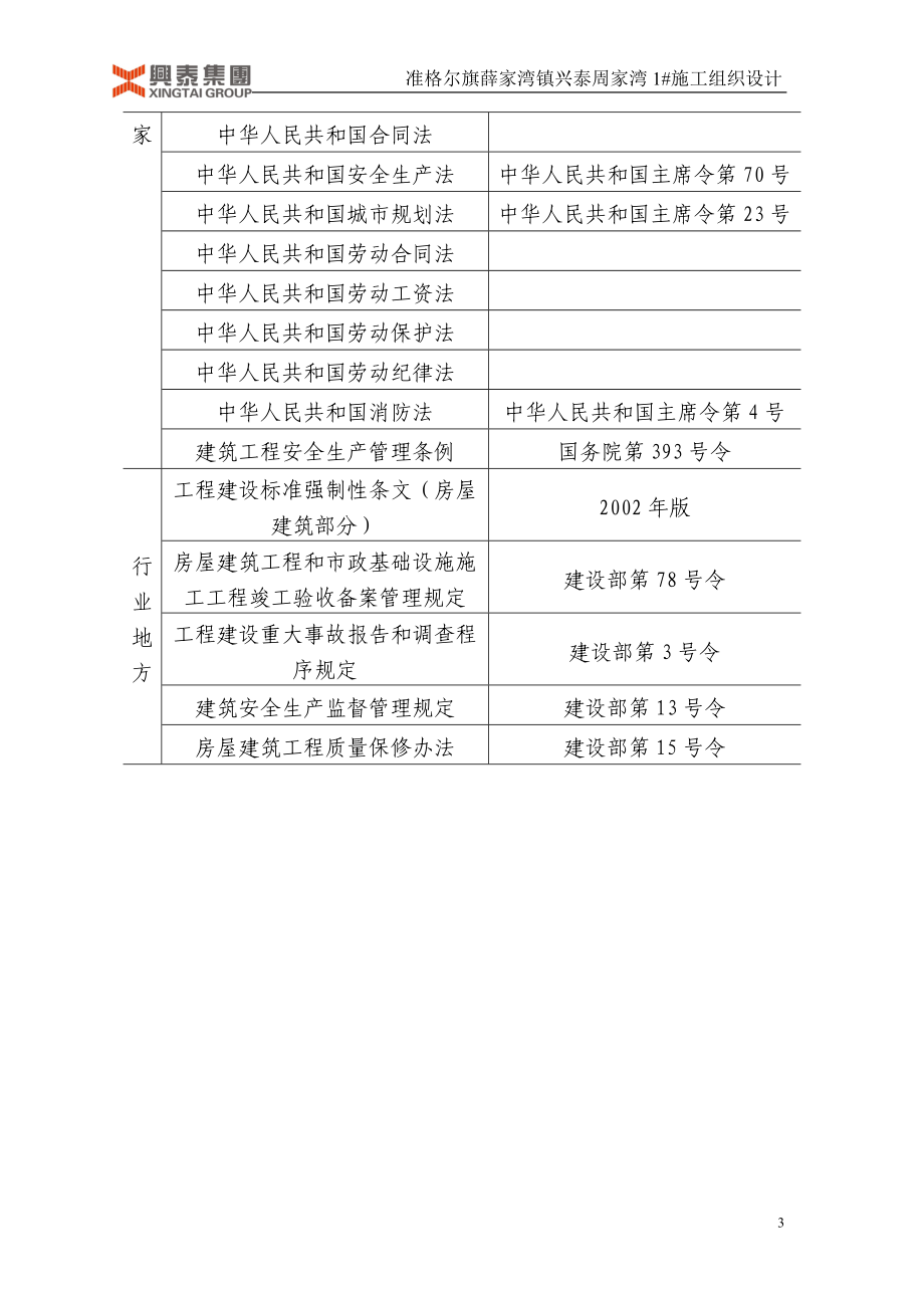 准格尔旗薛家湾镇兴泰周家湾施工组织设计.docx_第3页