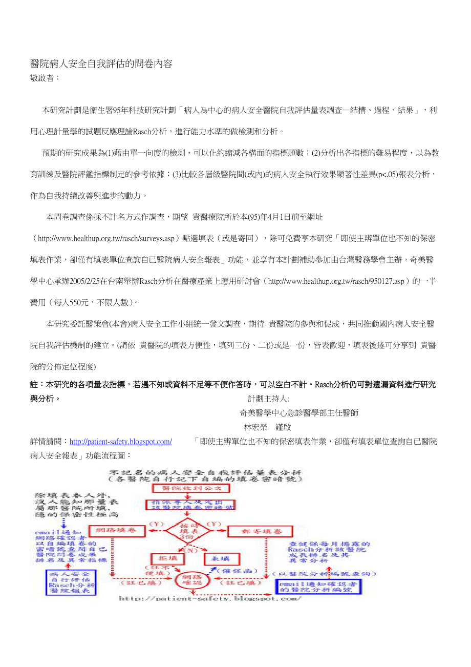 医院病人安全自我评估的问卷内容.docx_第1页