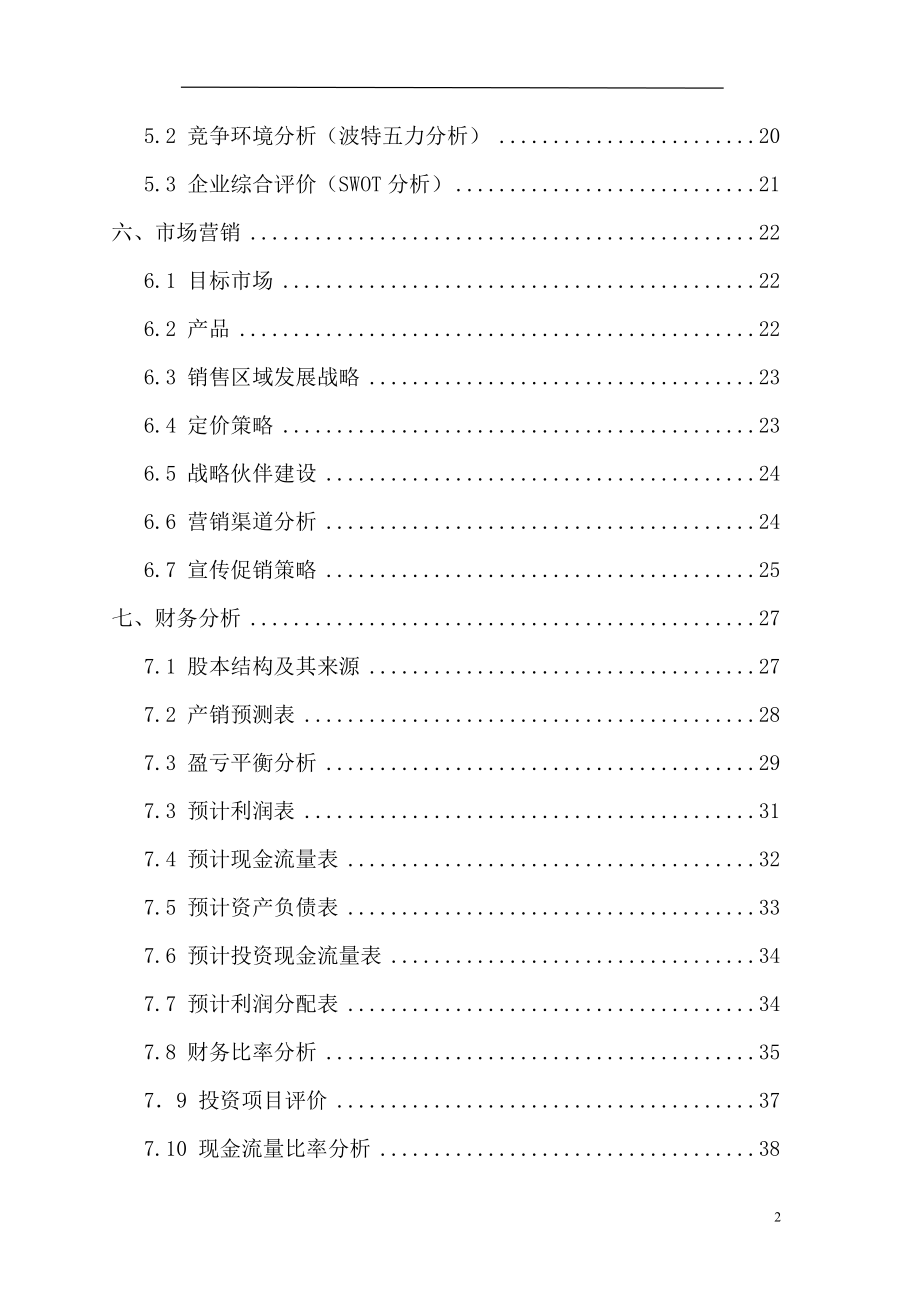 某电子科技有限公司商业计划书.docx_第2页