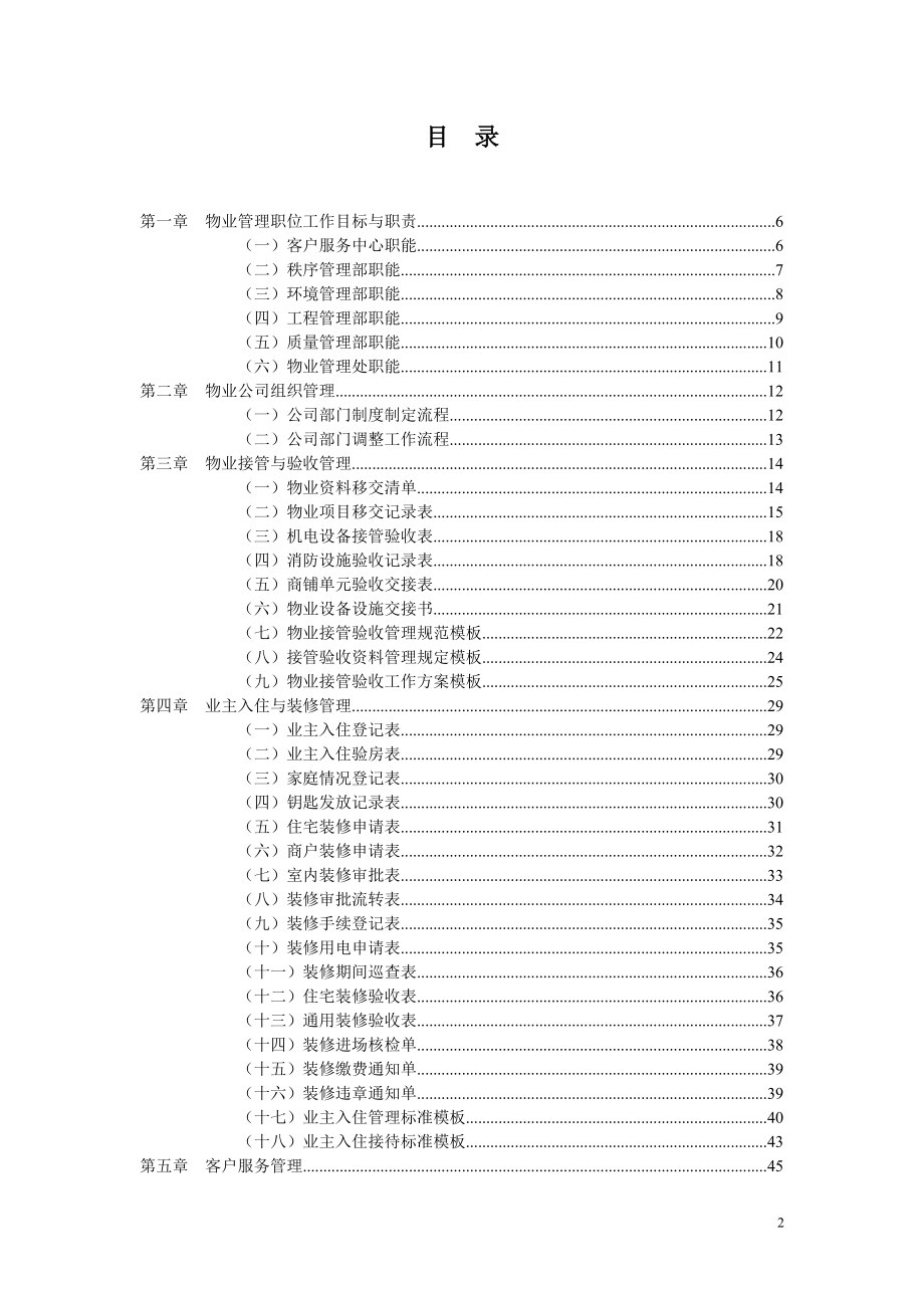 物业管理各岗位职责工作手册.doc_第2页