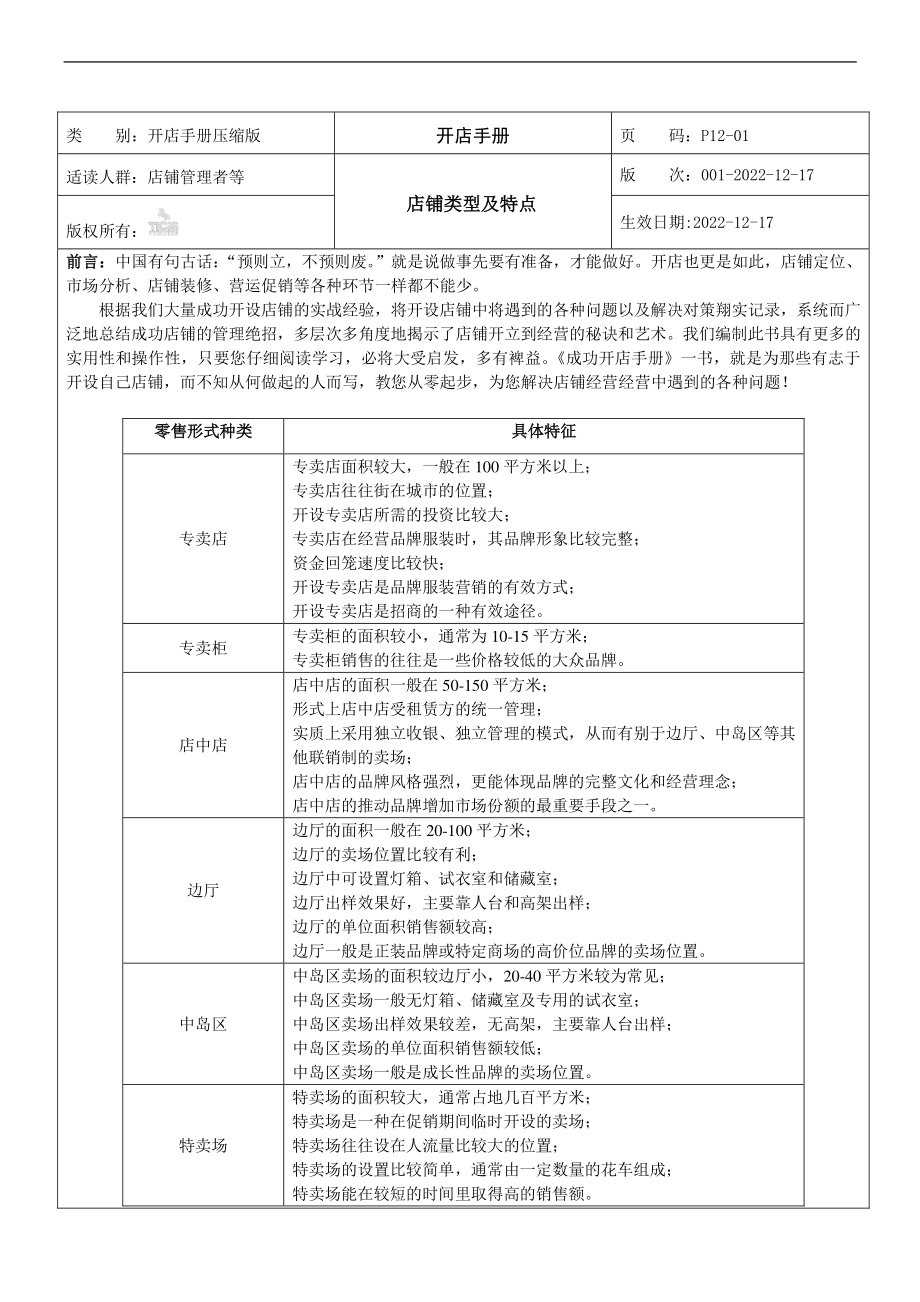 店铺管理经营手册与技巧.docx_第1页